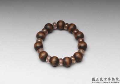 图片[2]-Agarwood bead bracelet with tourmaline, Qing dynasty (1644-1911)-China Archive